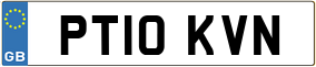 Trailer License Plate